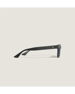 Quadratische Sonnenbrille mit schwarzem Acetatrahmen - - Kunststoff - MB135575 - Sonnenbrillen