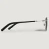 Quadratische Sonnenbrille mit silberfarbenem Metallrahmen - - Metall - MB135567 - Sonnenbrillen