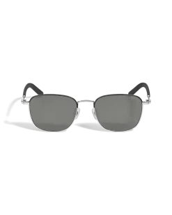 Quadratische Sonnenbrille mit silberfarbenem Metallrahmen - - Metall - MB135567 - Sonnenbrillen