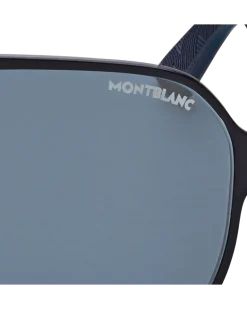 Quadratische Sonnenbrille mit schwarzem Metallrahmen - - Metall - MB134473 - Sonnenbrillen