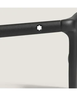 Quadratische Sonnenbrille mit schwarzem Acetatrahmen - - Kunststoff im Spritzgussverfahren - MB135577 - Sonnenbrillen