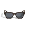 Quadratische Sonnenbrille mit Havana-Acetatrahmen - Havanna - Kunststoff - MB135576 - Sonnenbrillen