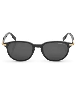 Quadratische Sonnenbrille mit schwarzem Acetatrahmen - - Kunststoff - MB131311 - Sonnenbrillen