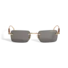 Quadratische Sonnenbrille mit goldfarbener Metallfassung - MB136919 - Sonnenbrillen