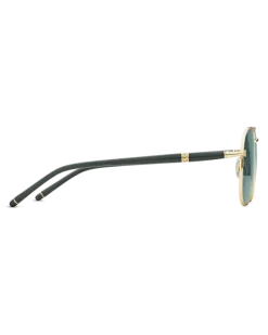 Quadratische Sonnenbrille mit goldfarbenem Metallrahmen - - Metall - MB133466 - Sonnenbrillen