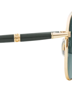 Quadratische Sonnenbrille mit goldfarbenem Metallrahmen - - Metall - MB133466 - Sonnenbrillen
