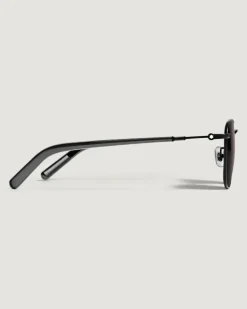 Quadratische Sonnenbrille mit schwarzem Metallrahmen - - Metall - MB135568 - Sonnenbrillen