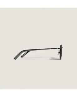 Quadratische Sonnenbrille mit schwarzem Metallrahmen - - Metall - MB135568 - Sonnenbrillen