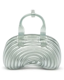Quantum Dome - Handtasche aus Melflex - Schultertaschen - Damen - Silber