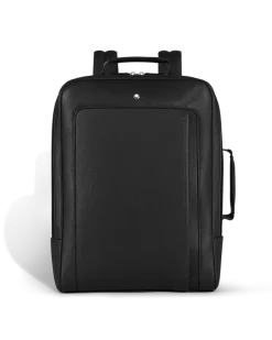 Rechteckiger Montblanc Companion Rucksack - Schwarz - Leder - MB221550 - Rucksäcke
