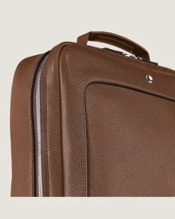 Rechteckiger Montblanc Companion Rucksack - Rehbraun - Leder - MB221628 - Rucksäcke