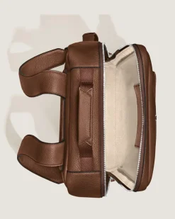 Rechteckiger Montblanc Companion Rucksack - Rehbraun - Leder - MB221628 - Rucksäcke
