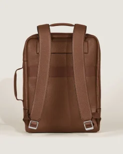 Rechteckiger Montblanc Companion Rucksack - Rehbraun - Leder - MB221628 - Rucksäcke