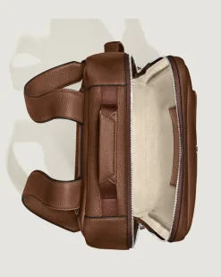 Rechteckiger Montblanc Companion Rucksack - Rehbraun - Leder - MB221628 - Rucksäcke