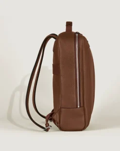 Rechteckiger Montblanc Companion Rucksack - Rehbraun - Leder - MB221628 - Rucksäcke