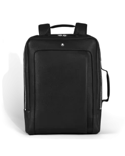 Rechteckiger Montblanc Companion Rucksack - Schwarz - Leder - MB221626 - Rucksäcke