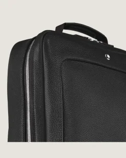 Rechteckiger Montblanc Companion Rucksack - Schwarz - Leder - MB221626 - Rucksäcke
