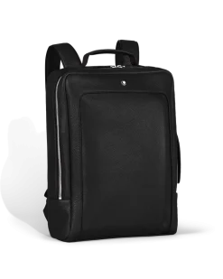 Rechteckiger Montblanc Companion Rucksack - Schwarz - Leder - MB221626 - Rucksäcke