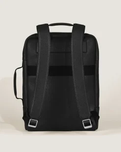 Rechteckiger Montblanc Companion Rucksack - Schwarz - Leder - MB221626 - Rucksäcke