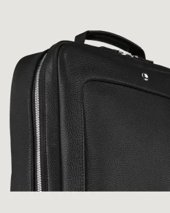 Rechteckiger Montblanc Companion Rucksack - Schwarz - Leder - MB221626 - Rucksäcke