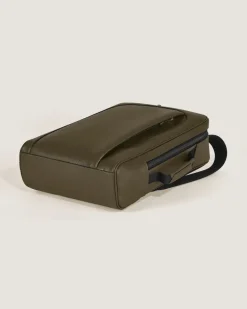 Rechteckiger Montblanc Companion Rucksack - Khaki - Leder - MB221552 - Rucksäcke