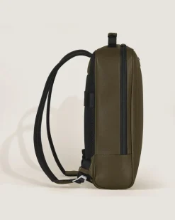 Rechteckiger Montblanc Companion Rucksack - Khaki - Leder - MB221552 - Rucksäcke