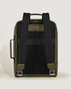 Rechteckiger Montblanc Companion Rucksack - Khaki - Leder - MB221552 - Rucksäcke