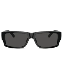 Rechteckiges Modell Brille - Sonnenbrille - Herren - Grau