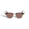 Rechteckige Sonnenbrille mit goldfarbenem Metallrahmen - - Metall - MB134462 - Sonnenbrillen