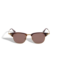 Rechteckige Sonnenbrille mit goldfarbenem Metallrahmen - - Metall - MB134462 - Sonnenbrillen
