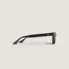 Rechteckige Sonnenbrille mit schwarzem Acetatrahmen - - Kunststoff - MB135578 - Sonnenbrillen