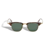 Rechteckige Sonnenbrille mit goldfarbenem Metallrahmen - - Metall - MB134474 - Sonnenbrillen