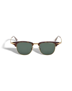 Rechteckige Sonnenbrille mit goldfarbenem Metallrahmen - - Metall - MB134474 - Sonnenbrillen