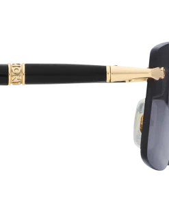 Rechteckige Sonnenbrille mit goldfarbenem Metallrahmen - - Metall - MB133465 - Sonnenbrillen