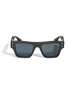 Rechteckige Sonnenbrille mit schwarzem Acetatrahmen - - Kunststoff - MB135574 - Sonnenbrillen