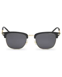 Rechteckige Sonnenbrille mit schwarzem Spritzgussrahmen - - Eingespritzt - MB130855 - Sonnenbrillen