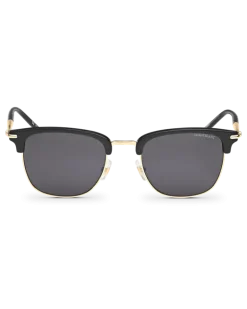 Rechteckige Sonnenbrille mit schwarzem Spritzgussrahmen - - Eingespritzt - MB130855 - Sonnenbrillen
