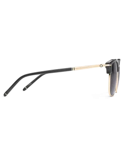Rechteckige Sonnenbrille mit schwarzem Spritzgussrahmen - - Eingespritzt - MB130855 - Sonnenbrillen