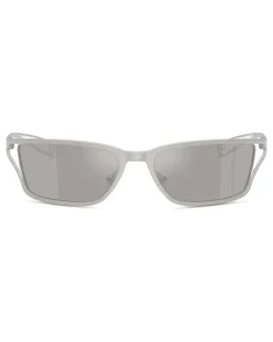 Rechteckige Sonnenbrille - Sonnenbrille - Unisex - Grau