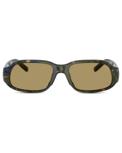Rechteckige Sonnenbrille - Sonnenbrille - Unisex - Schwarz