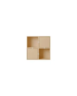 Regal Stacked - Holz natur - MDF Eichenfurnier - Designer Julien De Smedt