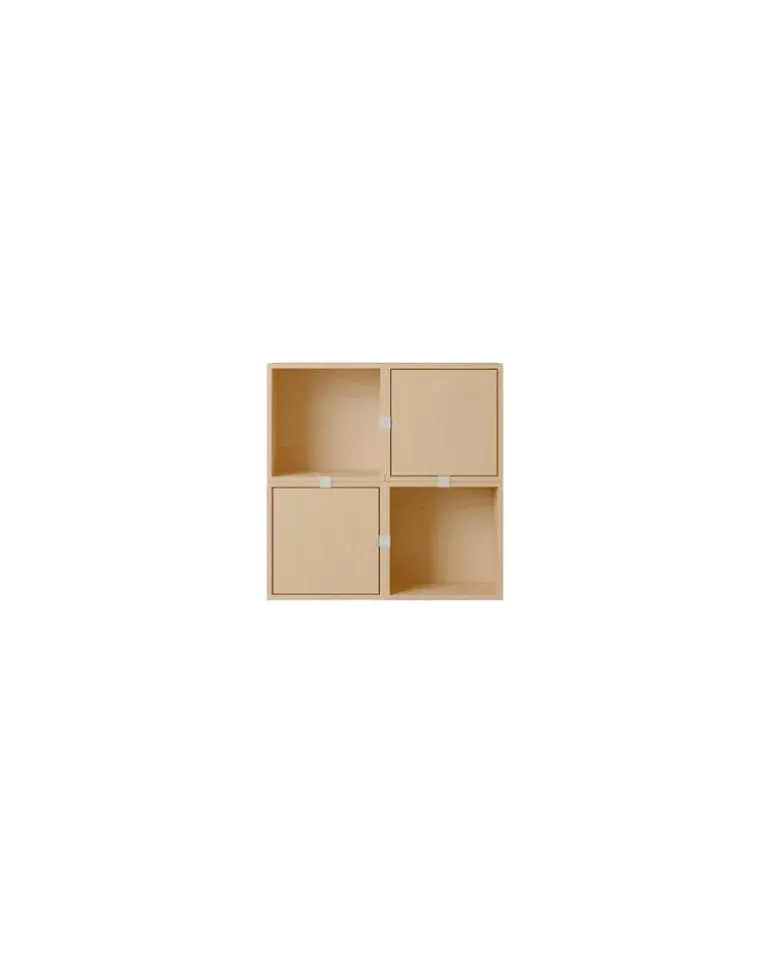 Regal Stacked - Holz natur - MDF Eichenfurnier - Designer Julien De Smedt
