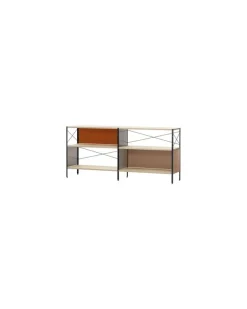 Regal Unit - Bunt - Furnier - Designer Charles & Ray Eames