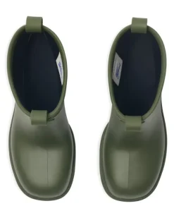 Regenstiefel mit kariertem Absatz - Grün