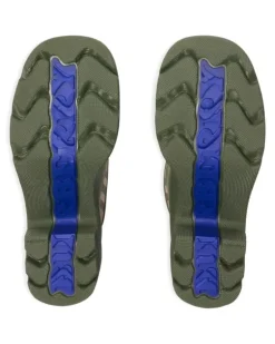 Regenstiefel mit kariertem Absatz - Grün