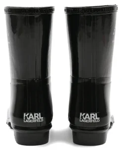 Regenstiefel mit Logo - Schwarz