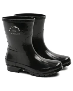 Regenstiefel mit Logo - Schwarz