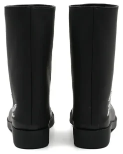 Regenstiefel mit Logo - Schwarz