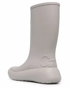 Regenstiefel mit Prägung - Grau