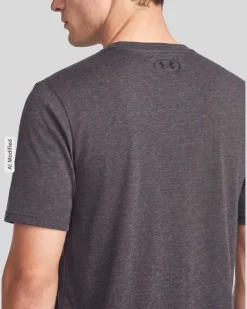 Regular Fit Sport-T-Shirt aus Baumwoll-Mix Anthrazit